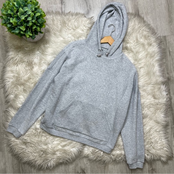 Alo Yoga Heathered Gray Soft‎ Cozy Hoodie Pullover - Picture 1 of 9